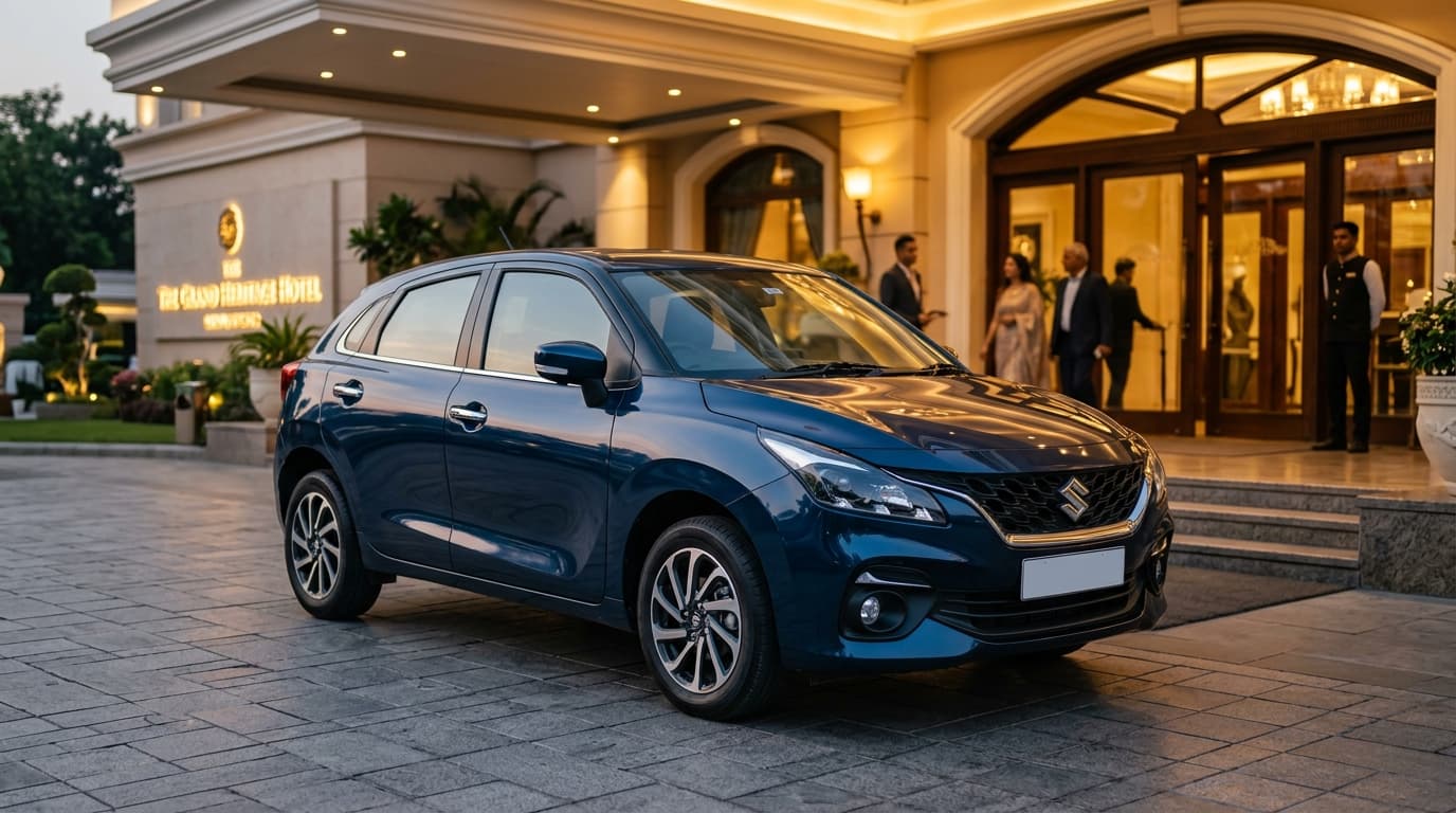 Maruti Suzuki Baleno Petrol — U Drive Cars self-drive rental in Mysore